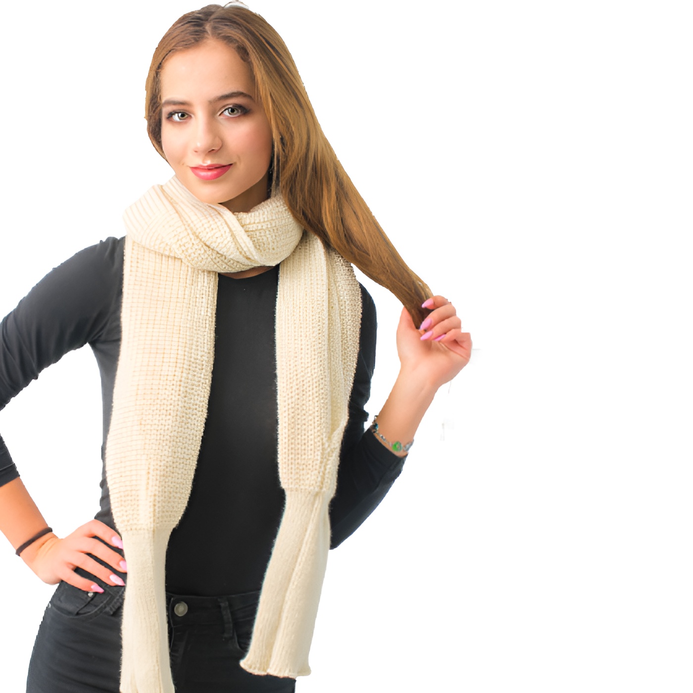 echarpe beige
